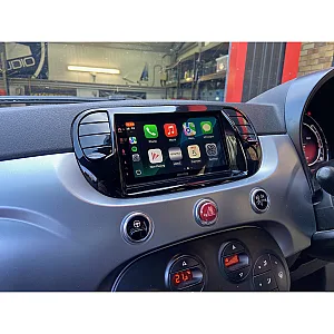 Fiat 500 (2007-15) Piano Black Kenwood DMX7525DABS Wireless CarPlay Android Stereo Upgrade Kit