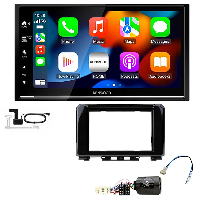 Suzuki Jimny 2018+ Kenwood DMX7525DABS Wireless Apple CarPlay Stereo Upgrade Kit