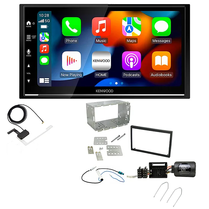 Citroen C2, C3 Kenwood DMX7525DABS Wireless Apple CarPlay Stereo Upgrade Kit