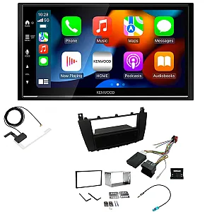 Mercedes C Class (2004-07) Kenwood DMX7525DABS Wireless Apple CarPlay Stereo Upgrade Kit