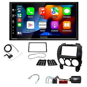 Mazda 2 (2008-2014) Kenwood DMX7525DABS Double Din Car Stereo Upgrade Pack