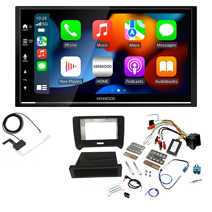 Audi TT 8J (2006-2014) Kenwood DMX7525DABS Double Din Car Stereo Upgrade Kit
