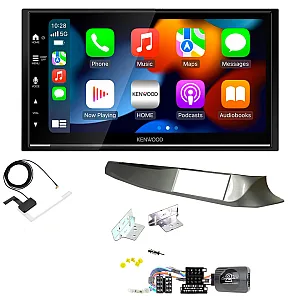 Alfa Romeo Giulietta Silver Kenwood DMX7525DABS Wireless Apple CarPlay Android Auto DAB Stereo Upgrade Kit