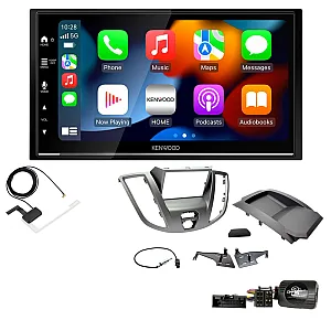Ford Transit (2015-21) Light Grey Kenwood DMX7525DABS Wireless Apple CarPlay Stereo Upgrade Kit