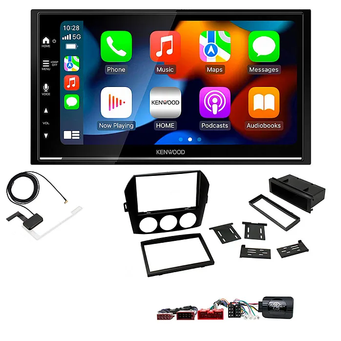 Mazda Miata, MX-5 (BOSE/Non BOSE) Kenwood DMX7525DABS Car Stereo Upgrade Kit