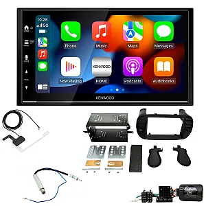 Fiat 500 (2007-2015) Kenwood DMX7525DABS CarPlay Android Auto Stereo Upgrade Kit