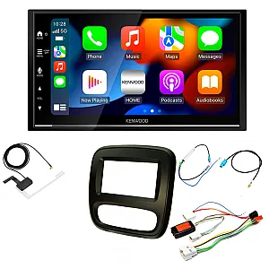 Renault Trafic NAV (2014-2022) Kenwood DMX7525DABS Double Din Car Stereo Upgrade Kit 