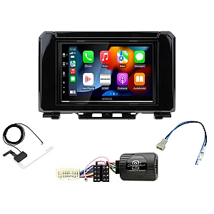 Suzuki Jimny 2018+ Kenwood DMX7525DABS Wireless Apple CarPlay Stereo Upgrade Kit