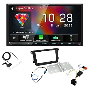 Volkswagen Kenwood CarPlay / Android Auto Digital Media AV Receiver Bluetooth DAB+ Stereo Upgrade Kit