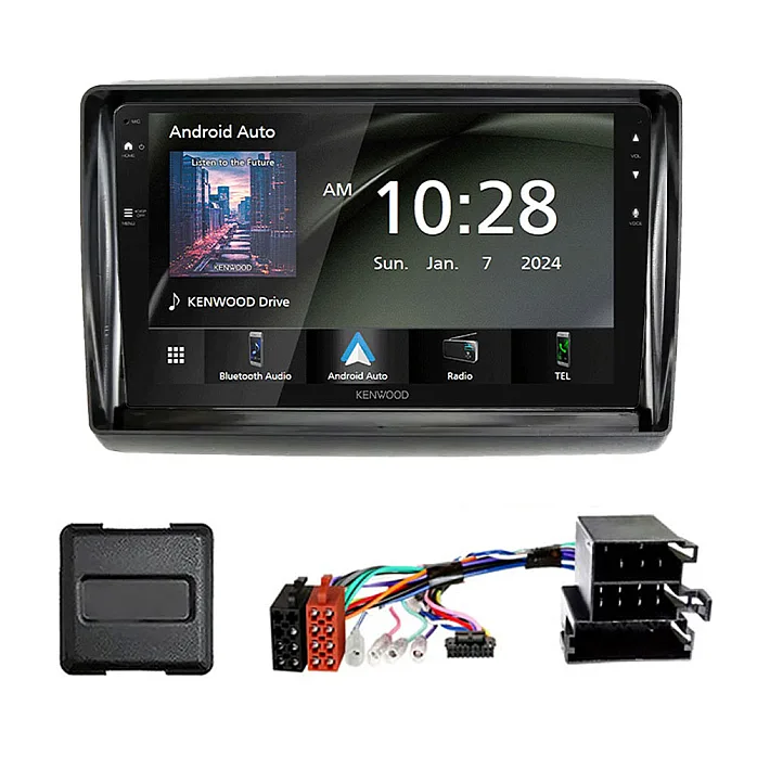 Fiat Ducato 2012-2014 Kenwood 9.0" Wireless CarPlay / Android Auto Mirroring Screen Complete Stereo Pack