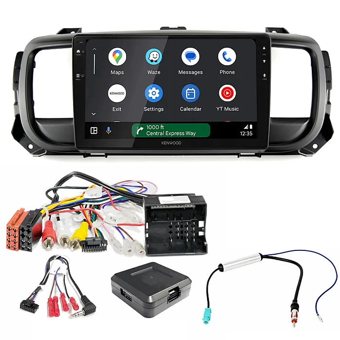 Citroen Jumpy / SpaceTourer 2016> Kenwood DMX80AXS 9" Wireless CarPlay / Android Auto Mirroring Screen Stereo Pack