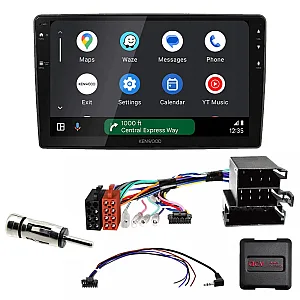 Fiat Fiorino, Qubo 2008-2015 Kenwood 9" Wireless CarPlay / Android Auto, Mirroring Screen, Bluetooth Stereo Pack