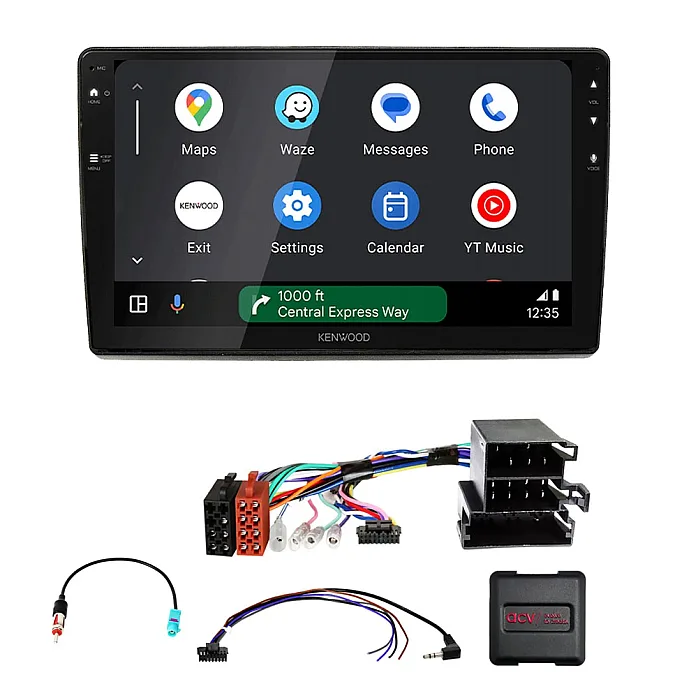 Fiat Ducato 2006-2016 Kenwood 9" Wireless CarPlay / Android Auto, Mirroring Screen, Bluetooth Stereo Pack