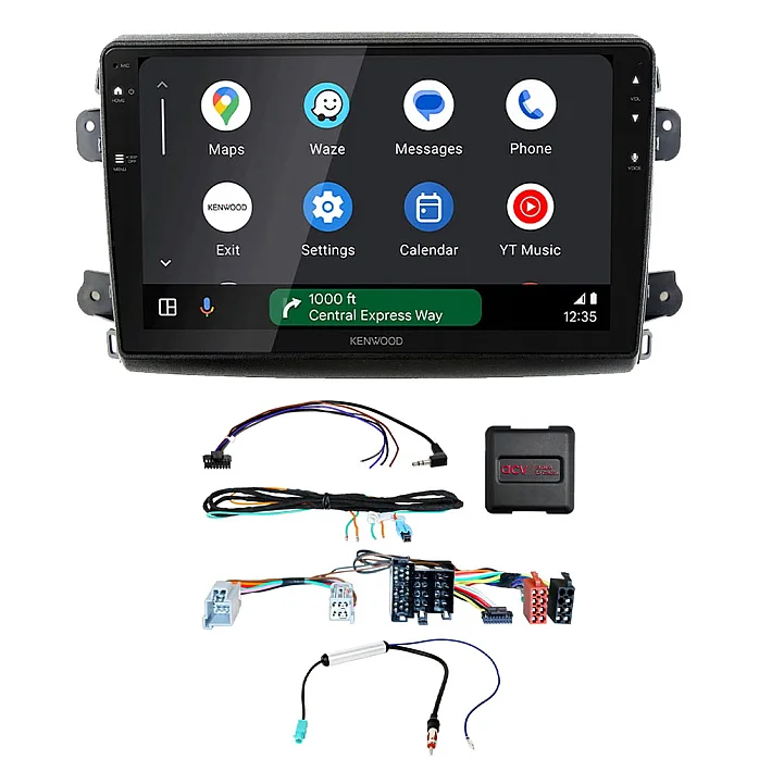 Fiat Ducato (ZAF 250) 2021-2024 Kenwood 9" Wireless CarPlay / Android Auto, Mirroring Screen, Bluetooth Stereo Pack
