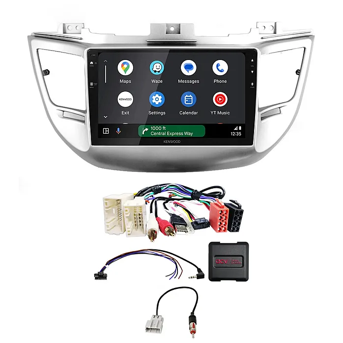 Hyundai Tucson 2015-2018 Kenwood DMX80AXS 9" Wireless CarPlay / Android Auto Mirroring Screen Stereo Pack