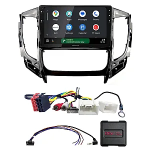Mitsubishi Triton 2015-2022 Auto AC Kenwood DMX80AXS 9" Wireless CarPlay / Android Auto Mirroring Screen Stereo Pack