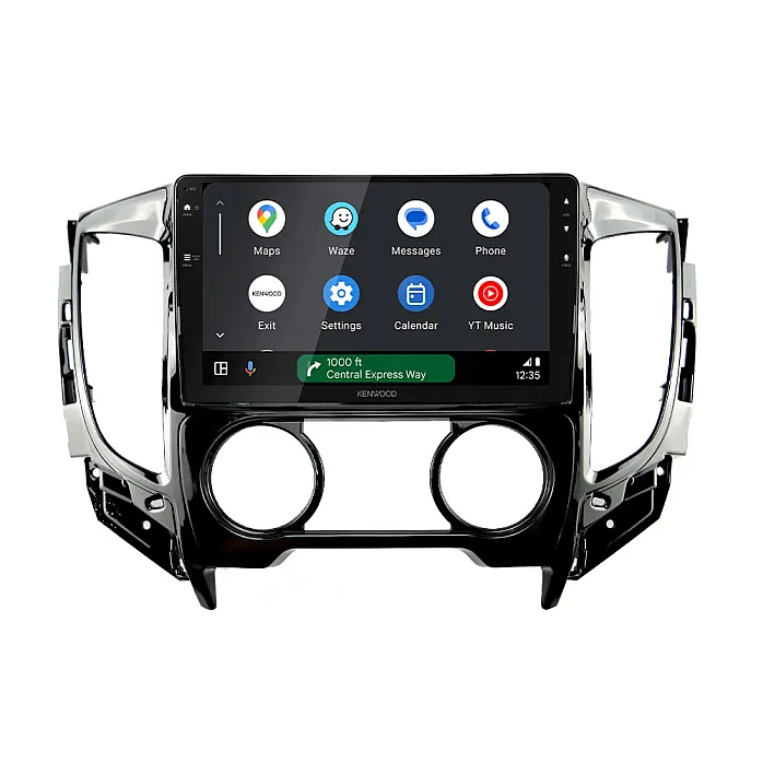 Mitsubishi Triton 2015-2022 Manual AC Kenwood DMX80AXS 9" Wireless CarPlay / Android Auto Mirroring Screen Stereo Pack