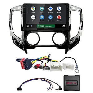 Mitsubishi Triton 2015-2022 Manual AC Kenwood DMX80AXS 9" Wireless CarPlay / Android Auto Mirroring Screen Stereo Pack