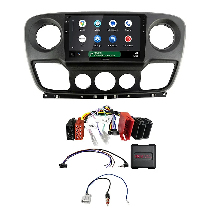 Renault Master III (2010-2014) Kenwood 9" Wireless CarPlay / Android Auto Mirroring Screen Stereo Pack