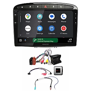 Peugeot 308, 408 2007-2015 Kenwood DMX80AXS 9" Wireless CarPlay / Android Auto Mirroring Screen Stereo Pack