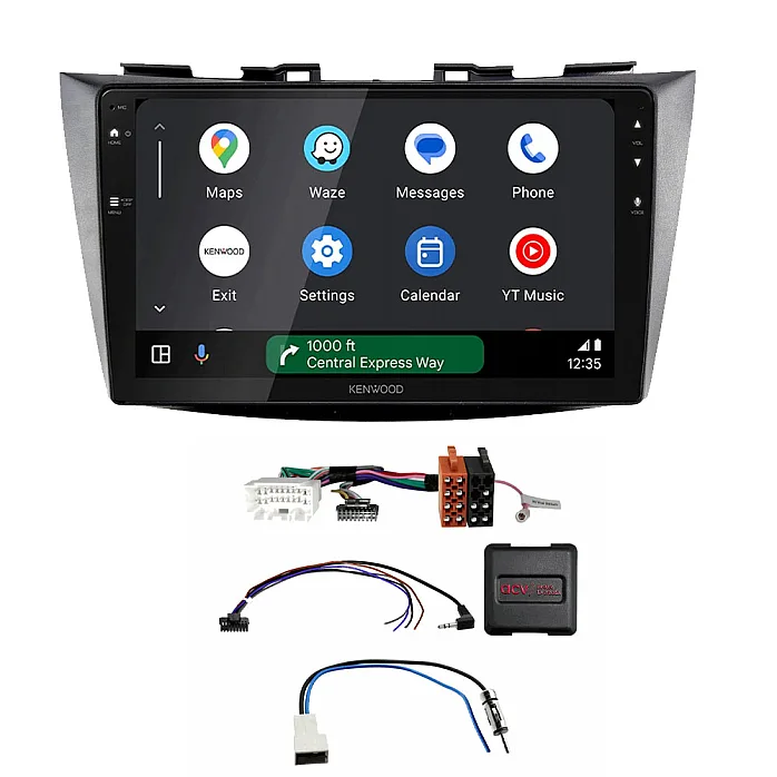 Suzuki Swift (2010-2017) Kenwood 9" Wireless CarPlay / Android Auto Mirroring Screen Stereo Pack