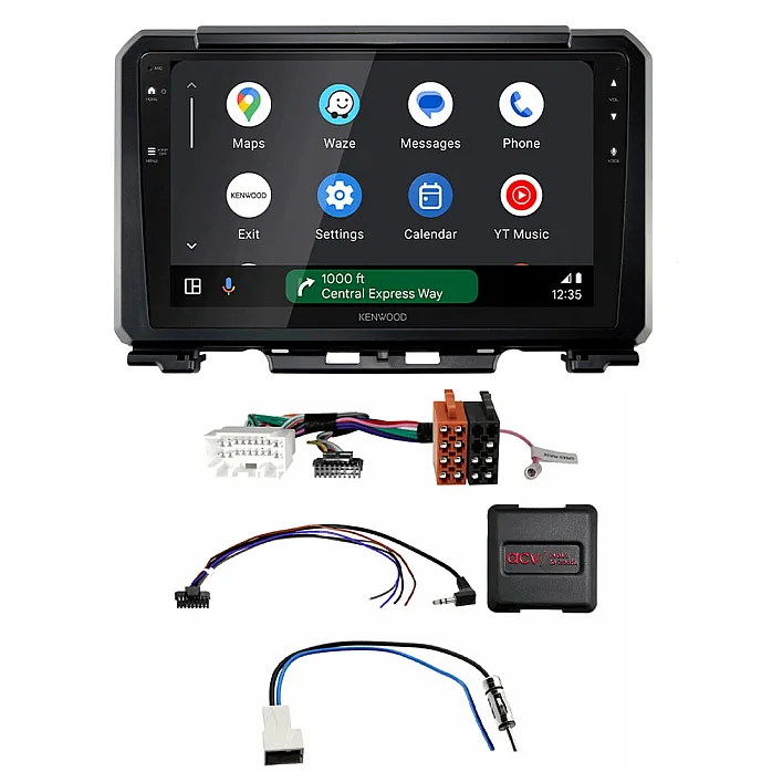 Suzuki Jimny (GJ) 2018-2024 Kenwood 9" Wireless CarPlay / Android Auto Mirroring Screen Stereo Pack