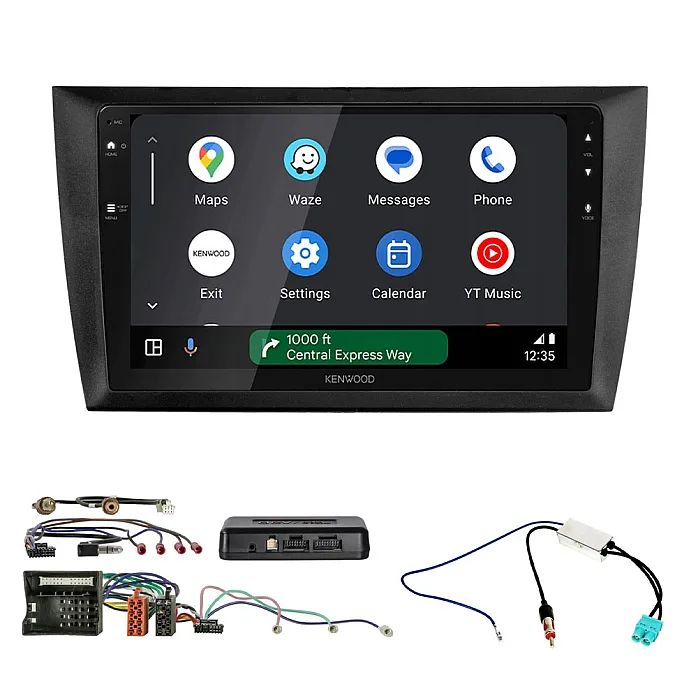 Volkswagen Golf (2008-2012) Kenwood 9.0" Wireless CarPlay / Android Auto Mirroring Screen Stereo Pack