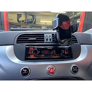 Fiat 500 Kenwood Digital Media Receiver DAB+ Digital Radio Bluetooth Car Stereo Upgrade Kit