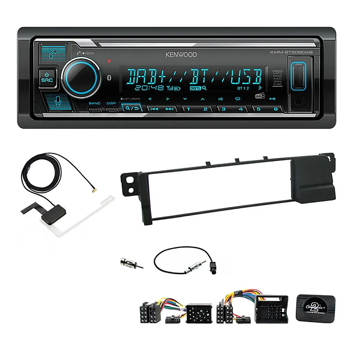 BMW 3 Series Kenwood Digital Media Receiver DAB+ Digital Radio Bluetooth Car Stereo Upgrade Kit