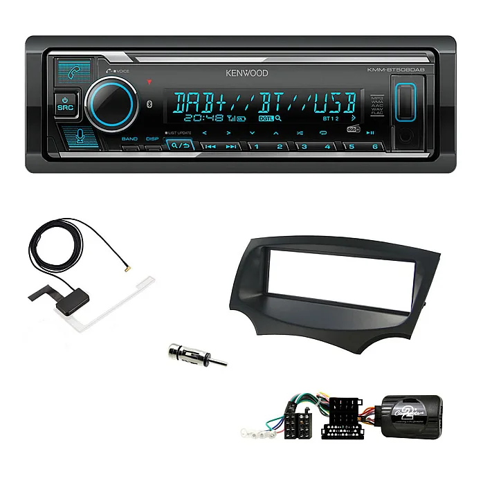 Ford KA 2009-2017 Kenwood Digital Media Receiver DAB+ Digital Radio Bluetooth Car Stereo Upgrade Kit
