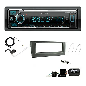 Fiat Grande Punto Kenwood Digital Media Receiver DAB+ Digital Radio Bluetooth Car Stereo Upgrade Kit