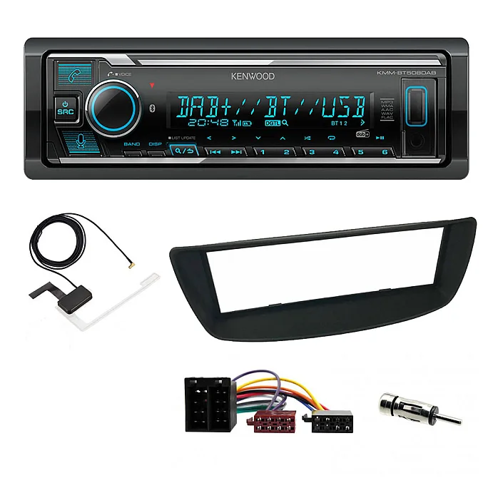 Citroen C1 2005-2014 Kenwood Digital Media Receiver DAB+ Digital Radio Bluetooth Car Stereo Upgrade Kit