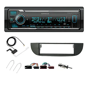 Fiat 500 2007-2015 Kenwood Digital Media Receiver DAB+ Digital Radio Bluetooth Car Stereo Upgrade Kit