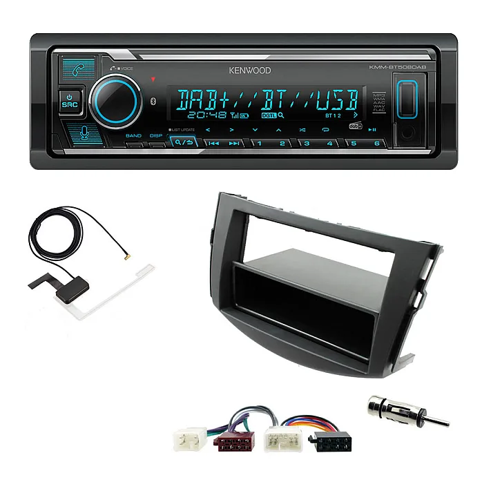 Toyota RAV4 2006 -2013 Kenwood Digital Media Receiver DAB+ Digital Radio Bluetooth Car Stereo Upgrade Kit