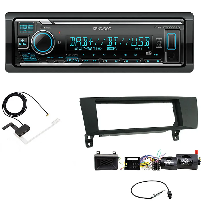 BMW 1, 3 Series Kenwood Digital Media Receiver DAB+ Digital Radio Bluetooth  Car Stereo Upgrade Kit