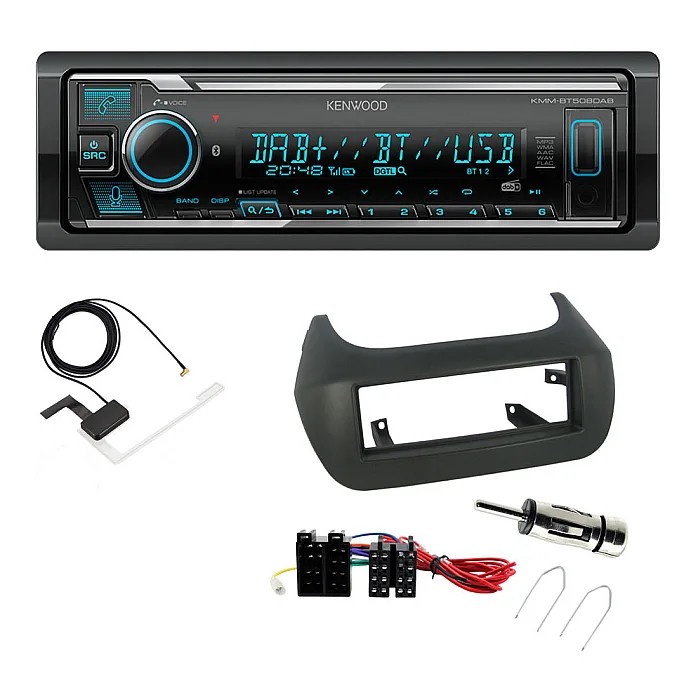 Peugeot Bipper 2009> Kenwood Digital Media Receiver DAB+ Digital Radio Bluetooth Car Stereo Upgrade Kit