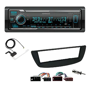 Peugeot 107 2005-2014 Kenwood Digital Media Receiver DAB+ Digital Radio Bluetooth Car Stereo Upgrade Kit