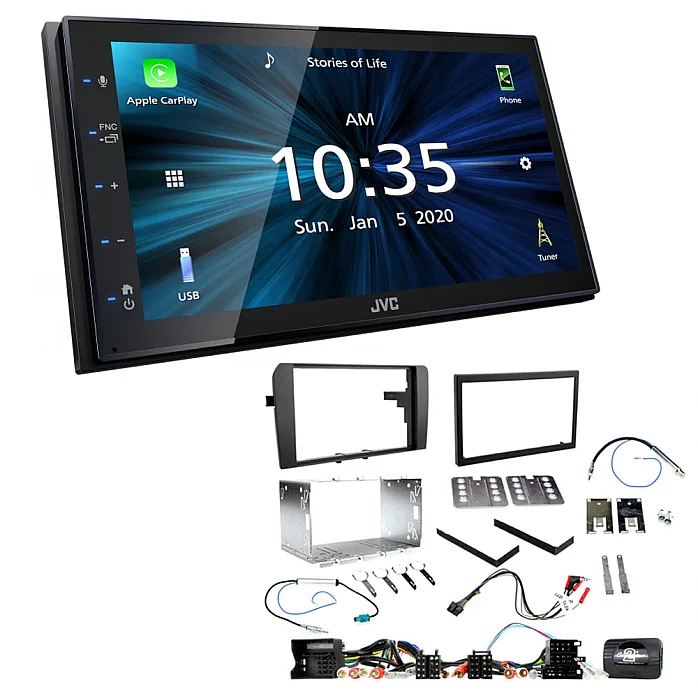 Audi A3 2003 - 2012 8P JVC 6.8" Bluetooth Digital Media Car Play / Android Auto Stereo Upgrade Kit