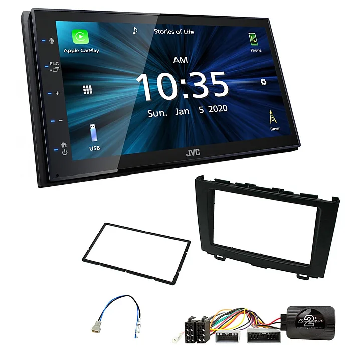 Honda CR-V 2007 - 2011 JVC 6.8" Bluetooth Digital Media Car Play / Android Auto Stereo Upgrade Kit