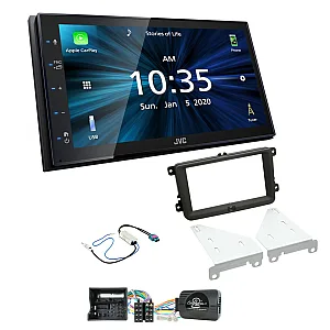 Volkswagen JVC KW-M560BT 6.8" Bluetooth Digital Media Car Play / Android Auto Stereo Upgrade Kit