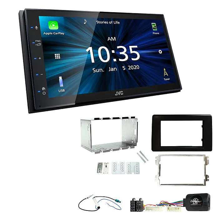 Renault Master 2020> JVC KW-M560BT 6.8" Bluetooth Digital Media Car Play / Android Auto Stereo Upgrade Kit