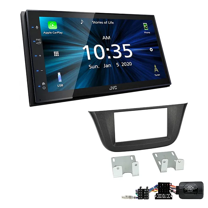Iveco Daily 2014-2021 JVC KW-M560BT 6.8" Bluetooth Digital Media Car Play / Android Auto Stereo Upgrade Kit