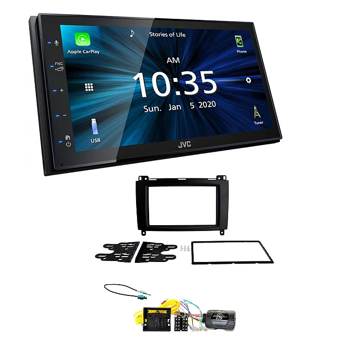 Mercedes-Benz Vito (2015-2021) JVC 6.8" Bluetooth Digital Media Car Play / Android Auto Stereo Upgrade Kit