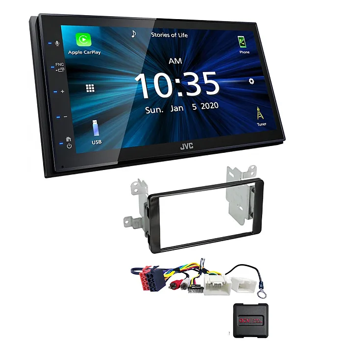 Mitsubishi L200, Triton 2015-2021 JVC KW-M560BT 6.8" Bluetooth Digital Media Car Play / Android Auto Stereo Upgrade Kit