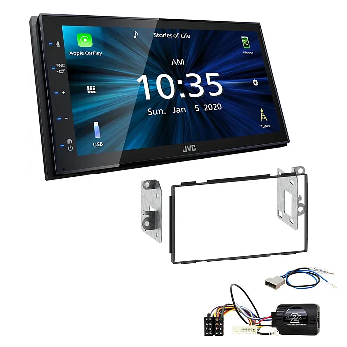 Nissan Qashqai 2007-2013 JVC 6.8" Bluetooth Digital Media Car Play / Android Auto Stereo Upgrade Kit