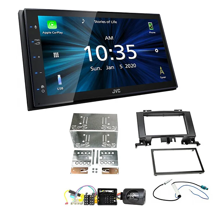 Volkswagen Crafter 2014-2017 JVC KW-M560BT 6.8" Bluetooth Digital Media Car Play / Android Auto Stereo Upgrade Kit