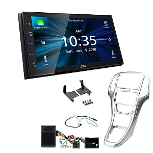 Vauxhall Astra 2010-2015 Silver JVC 6.8" Bluetooth Digital Media Car Play / Android Auto Stereo Upgrade Kit