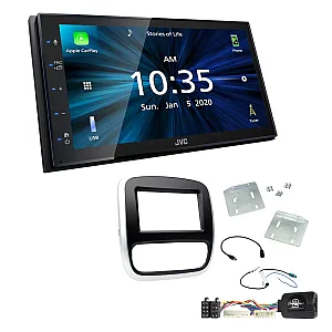 Vauxhall Vivaro 2014-2018 JVC 6.8" Bluetooth Digital Media Car Play / Android Auto Stereo Upgrade Kit