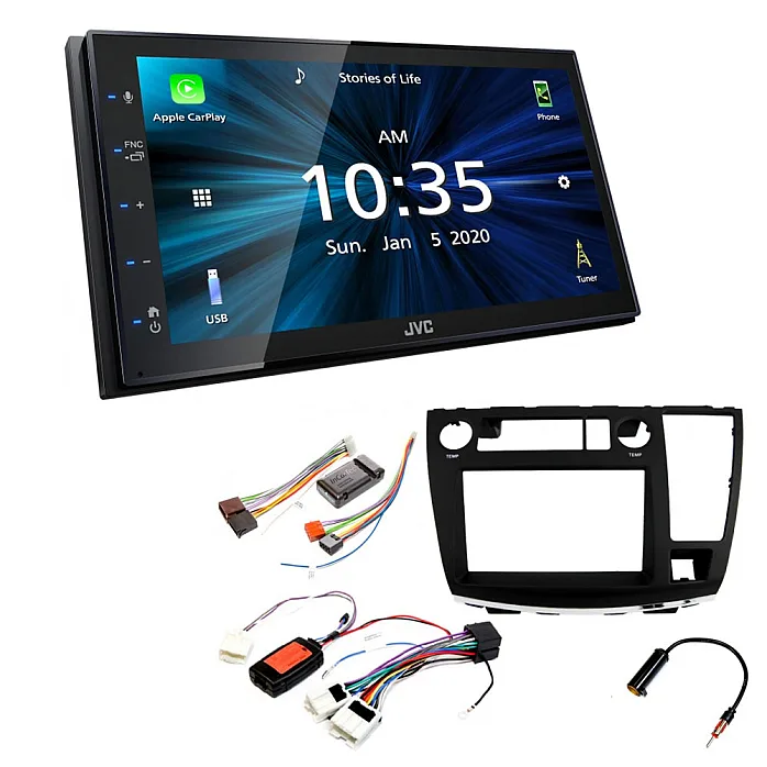 Nissan Elgrand 2002-2010 E51 JVC 6.8" Bluetooth Digital Media Car Play / Android Auto Stereo Upgrade Kit