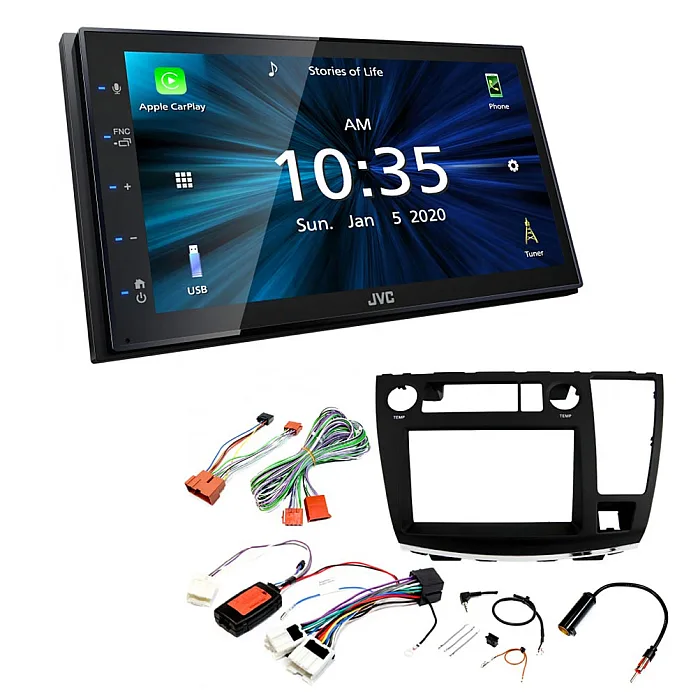 Nissan Elgrand 2002-2010 JVC 6.8" Bluetooth Digital Media Car Play / Android Auto Stereo Upgrade Kit